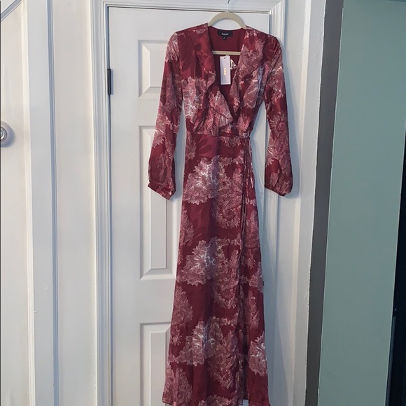 VICI Patient And Kind Printed Ruffle Wrap Maxi - Picture 2 of 4